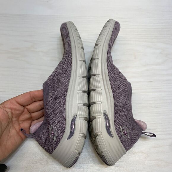 Skechers Women's Arch Fit Vista Inspiration Slip On Shoes Purple Size: 10 - Picture 2 of 10